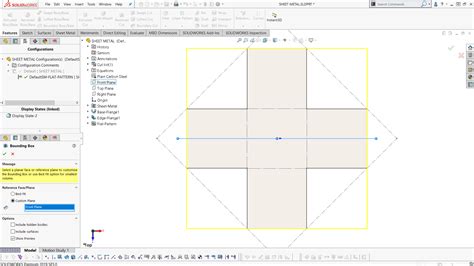 solidworks missing sheet metal bounding box property|solidworks sheet metal properties chart.